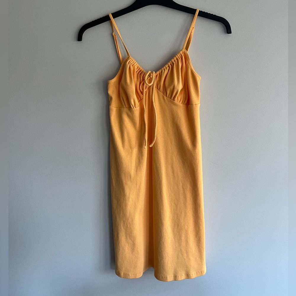 America Eagle Outfitters Yellow Spaghetti Strap Dress size Small